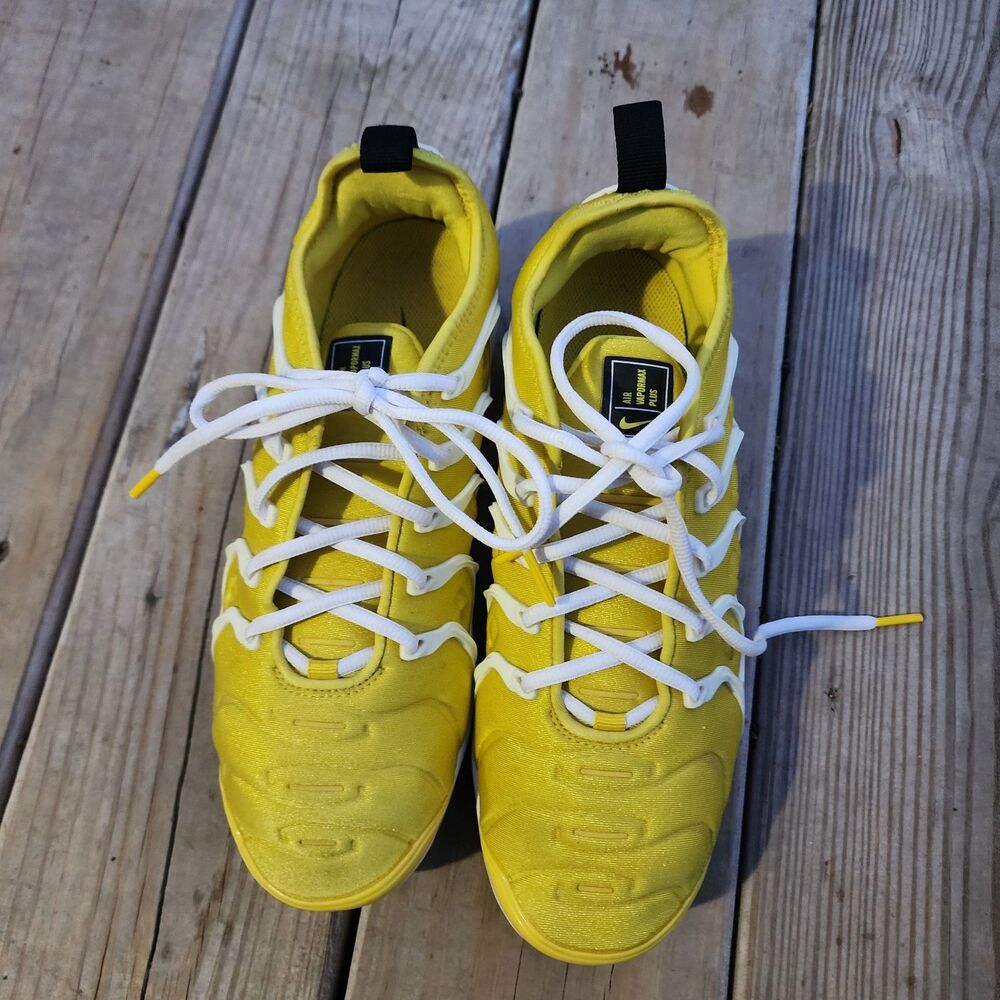 Nike Air Vapormax Plus Sz 9W/7.5 M Sunshine Yellow CU4907 700 Great Condition